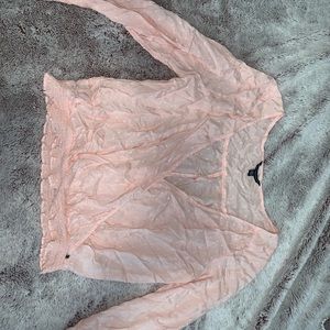 Pink American Eagle Sheer top